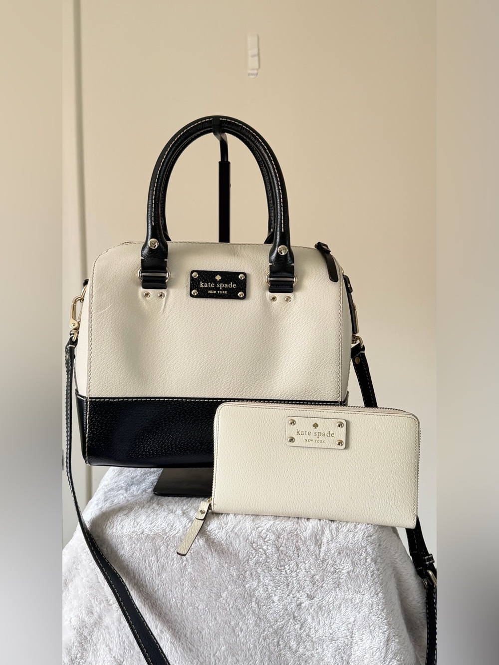 Kate Spade Newbury Lane Small Loden Satchel Bag & Matching Staci Wallet Set